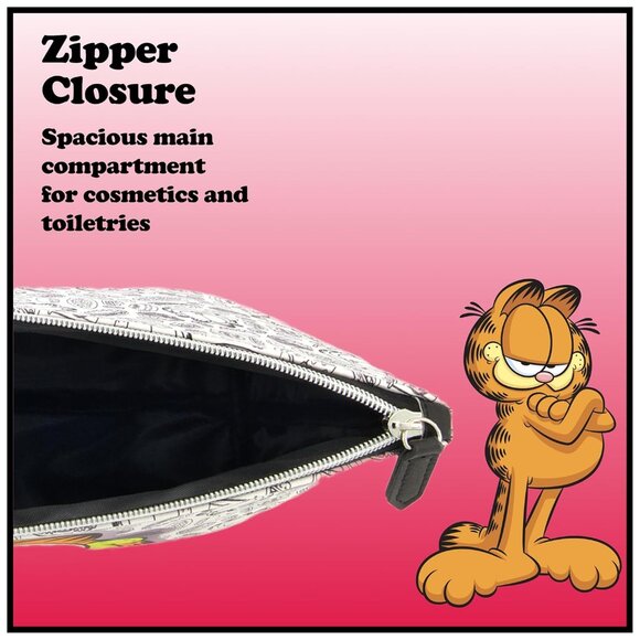 Garfield Makeup Bag Women Travel Cosmetic Organizer Small Zipper Pouch - Picture 6 of 6